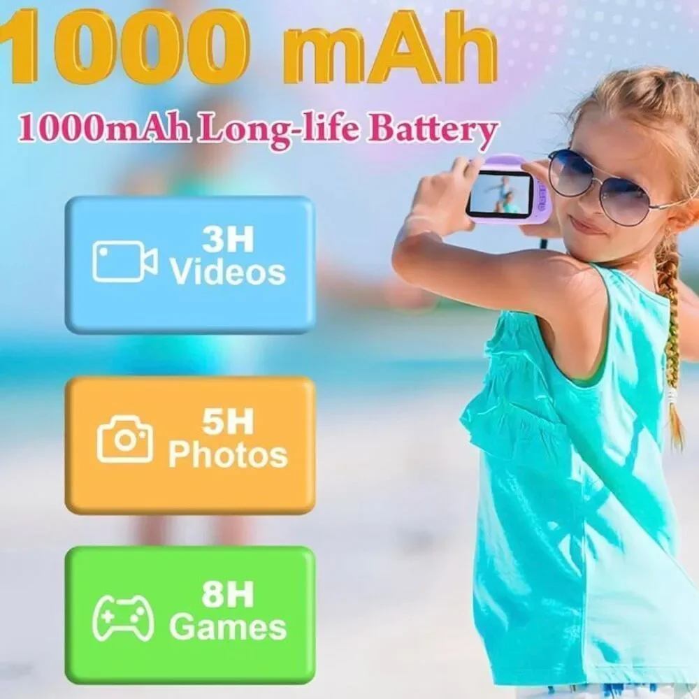 Kids Camera Instant Print, 3.5'' Kids Digital Camera Instant with 1080P HD Photo